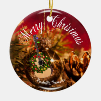 Frohe Weihnachten Nashville Ornament RD