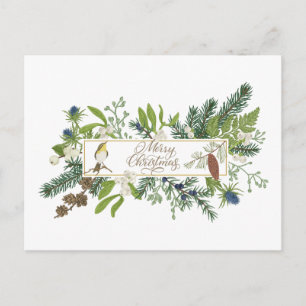 Frohe Weihnachten Natur Wald Illustration 