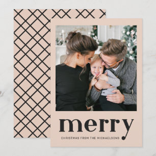Frohe Weihnachten Natürliches Kariertes Karo Foto