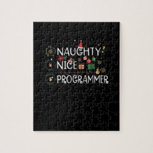 Frohe Weihnachten Naughty Nice Programmer Puzzle