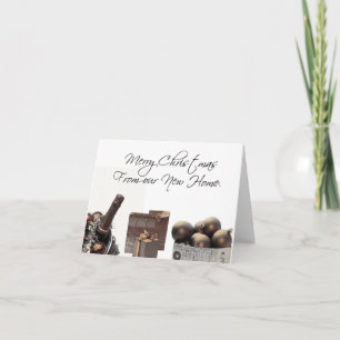 Frohe Weihnachten - Neue Adresse Weihnachtskarte