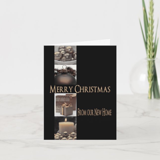 Frohe Weihnachten - Neue Adresse Weihnachtskarte (Vorderseite)