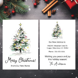 Frohe Weihnachten Neue Zuhause Moderne Weihnachtsb Ankündigung