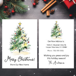 Frohe Weihnachten Neue Zuhause Moderne Weihnachtsb Ankündigung