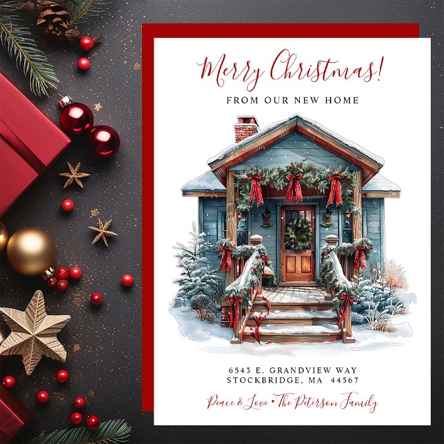 Frohe Weihnachten Neue Zuhause-Vordertür bewegen Ankündigung (Von Creator hochgeladen)