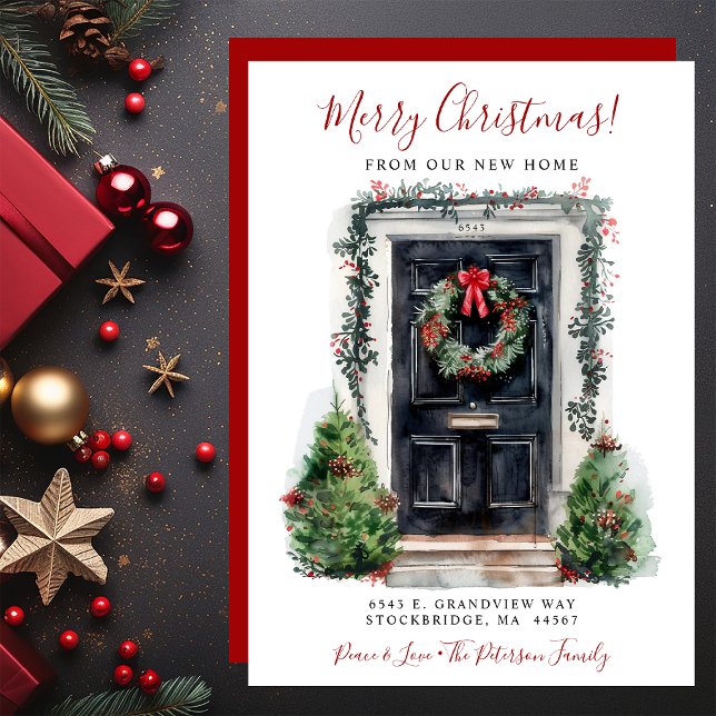 Frohe Weihnachten Neue Zuhause-Vordertür bewegen Ankündigung (Von Creator hochgeladen)