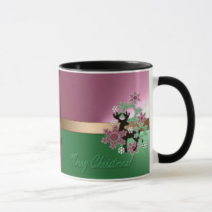 Frohe Weihnachten! , neues Jahr , Weihnachtshirsch Tasse