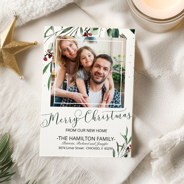 Frohe Weihnachten Neues Zuhause Moving Ankündigung (Von Creator hochgeladen)