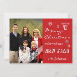 Frohe Weihnachten Neujahr Personalisiertes Foto Ro