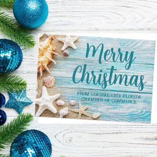 Frohe Weihnachten Niedlich Beach Company Seashell