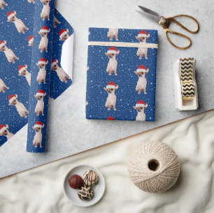 Frohe Weihnachten Niedlich Chihuahua Santa Geschenkpapier