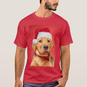 Frohe Weihnachten Niedlich Labrador Welpe in Weihn T-Shirt
