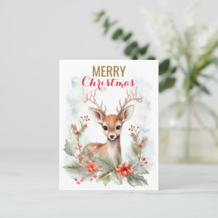 Frohe Weihnachten Niedlich Liebe Deer Winter Funny