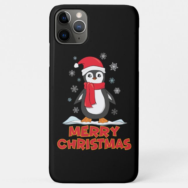 Frohe Weihnachten Niedlich Pinguin Case-Mate iPhone Hülle (Rückseite)