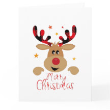 Frohe Weihnachten Niedlich Reindeer