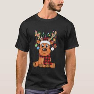 Frohe Weihnachten niedlich Rentier Xmas Familie Ma T-Shirt