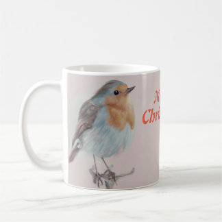 "Frohe Weihnachten" niedlich Robin Kaffeetasse