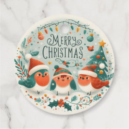 Frohe Weihnachten Niedlich Robins Geschenkanhänger