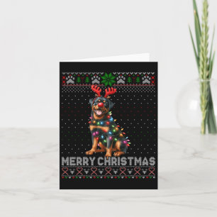 Frohe Weihnachten Niedlich Rottweiler Hund Lover U Karte