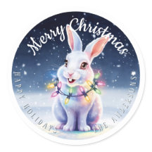 Frohe Weihnachten Niedlich Snow Bunny Custom