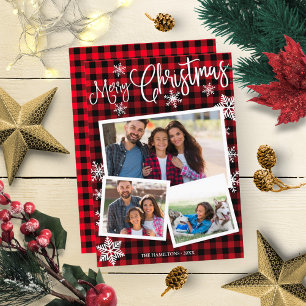 Frohe Weihnachten Niedlich Snowflake Rustikale 3 F Einladung