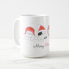 Frohe Weihnachten Niedlich Zeichn Cats Kaffee Tass Kaffeetasse