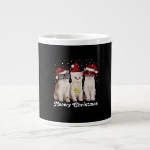 Frohe Weihnachten Niedliche Katze mit dem Weihna Jumbo-Tasse