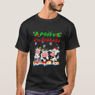 Frohe Weihnachten Niedliche Kuh Bauer ASL Signspra T-Shirt