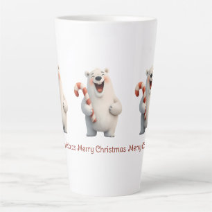 Frohe Weihnachten Niedliche Polar Bären Design Milchtasse