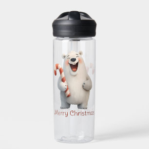 Frohe Weihnachten Niedliche Polar Bären Design Trinkflasche