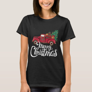 Frohe Weihnachten niedlichen Weihnachtsbaum Truck T-Shirt