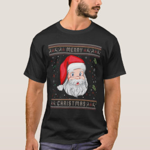 Frohe Weihnachten Niedlichen Weihnachtsmann Funny T-Shirt