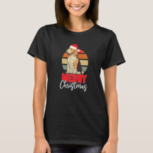 Frohe Weihnachten Niedlicher Beagle Welpe Hund tra T-Shirt
