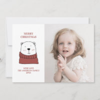 Frohe Weihnachten. Niedlicher Eisbär. Fantastische