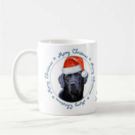 Frohe Weihnachten Niedlicher Hund Retriever Black Kaffeetasse
