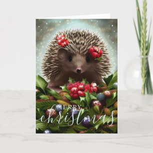 Frohe Weihnachten Niedlicher Igel