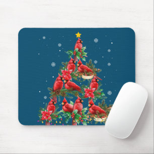 Frohe Weihnachten Niedlicher Kardinal Bird Lovers Mousepad