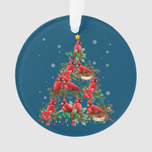 Frohe Weihnachten Niedlicher Kardinal Bird Lovers  Ornament