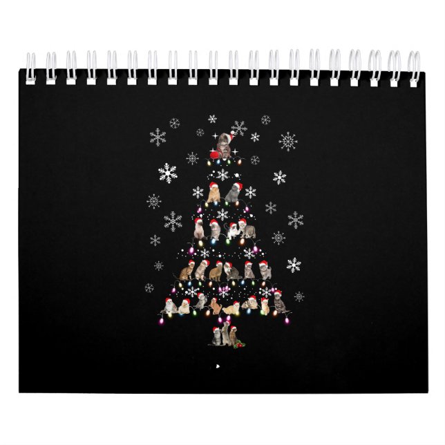 Frohe Weihnachten | Niedlicher Katzenweihbaum Kalender (Titelbild)
