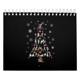 Frohe Weihnachten Niedlicher Katzenweihbaum Kalender