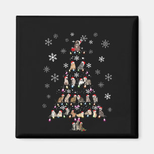 Frohe Weihnachten Niedlicher Katzenweihbaum Magnet