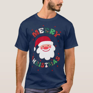 Frohe Weihnachten Niedlicher Weihnachtsmann Matchi T-Shirt