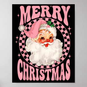 Frohe Weihnachten Nk Santa Claus Retro Vintag Poster
