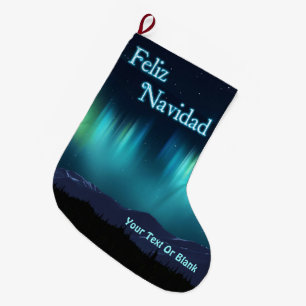Frohe Weihnachten - Nordlicht Großer Weihnachtsstrumpf