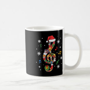 Frohe Weihnachten Notenschlüssel Musikliebhaber Ki Kaffeetasse