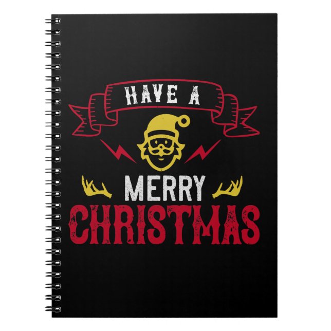 Frohe Weihnachten Notizblock (Vorderseite)