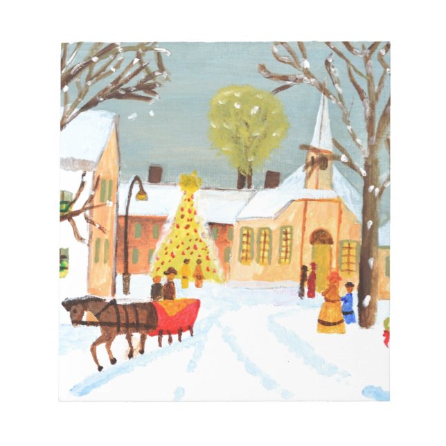 Frohe Weihnachten Notizblock (Vorderseite)