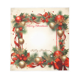 Frohe Weihnachten Notizblock