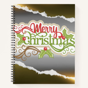 Frohe Weihnachten Notizbuch
