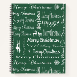 Frohe Weihnachten Notizbuch
